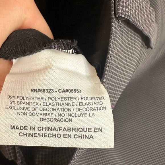 Nike Grey Gingham Plaid Dri-Fit 30 x 30 Mens Golf Pants - Picture 10 of 11